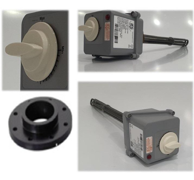Tesy Електричний нагрівальний елемент TESY ACS Heating Element with TR 3kW L290 3кВт 6/4" термостат фланец гумова прокладка