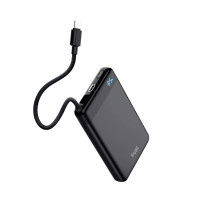 Акумулятор портативний літій-іонний power bank Trust Fiera, 10000мА·год, 2хUSB-C, 20W, PD/QC 3.0, чорний