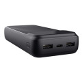 Trust Accessories Акумулятор портативний літій-іонний power bank Trust Avala, 20000мА·год, 2хUSB-A/USB-C, 20W, PD/QC 3.0, чорний