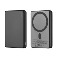 Акумулятор портативний літій-іонний Power Bank 2E Slim Wireless QI 10000мА·год, 20Вт, PD, сірий