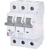 Автоматичний вимикач ETI ETIMAT 6 3p C 50А (6 kA) (2145521)