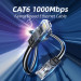 Essager Патч-корд 3м UTP cat 6 RJ45 TopSpeed Ethernet Round Cable Black Essager (EXCWXY-JSC01)