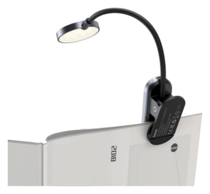 Baseus Настільна лампа Baseus Comfort Reading Mini Clip Lamp with battery Dark Gray (DGRAD-0G)