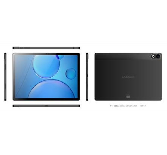 Doogee Планшет Doogee T10 Plus 10.5" 8/256GB / LTE / Black (6924351652395)