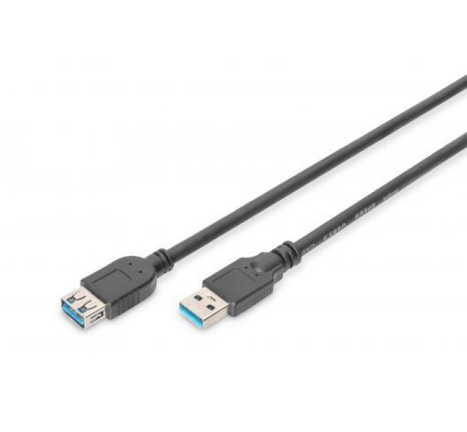 DIGITUS Retail Кабель ASSMANN USB 3.0 (AM/AF) 3.0м, чорний