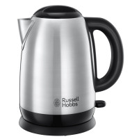 Електрочайник Russell Hobbs Adventure 1.7л, метал, сріблясто-чорний