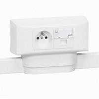 Коробка Legrand Mosaic 4 модулі для каналів DLPlus, глибиною 12.5мм, 16мм, 20мм
