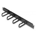 DIGITUS SCS Кабельний організатор DIGITUS 19" 1U, 4xRings 44x97mm, RAL 9005