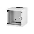 DIGITUS SCS Шафа DIGITUS 10", 6U, SOHO PRO, скляні двері, 315x300 мм, 30кг максимально, сіра