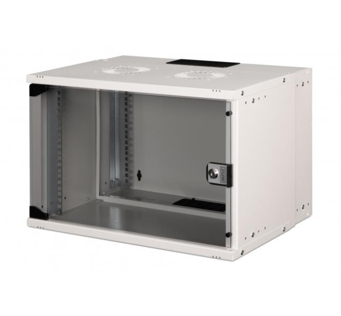 DIGITUS SCS Шафа DIGITUS 19", 7U, SOHO PRO, скляні двері, 540x400 мм, 60кг максимально, сіра
