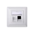 DIGITUS SCS Лицьова панель DIGITUS 2х Keystone 80x80 з заземленням
