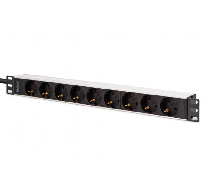 DIGITUS SCS Пристрій розподілу електроживлення DIGITUS 1U, 9xSchuko, 16A, 250V, вилка C20