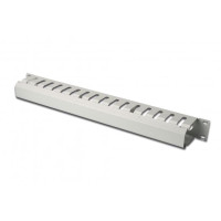 Кабельний організатор DIGITUS 19" 1U, перфорований, сірий, RAL 7035