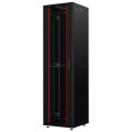 Mirsan Шафа MIRSAN 19", 32U, GTN SERVER, склянні двері, 600x1000 мм, максимально 1000 кг, чорна