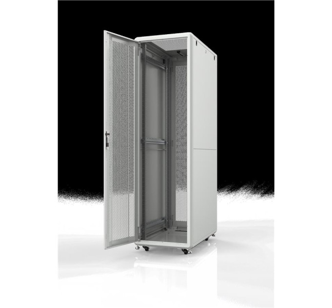 Mirsan Шафа MIRSAN 19", 36U, GTS, перфорація 63%, 600x1100 мм, максимально 2000 кг, сіра