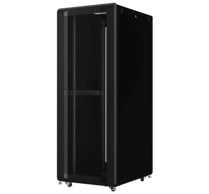 Mirsan Шафа MIRSAN 19", 46U, GTS, перфорація 63%, 600x1200 мм, максимально 2000 кг, чорна