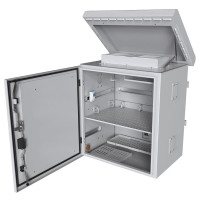 Шафа MIRSAN 19", 12U, MOBESE CCTV RACK, зібрана, 600x300 мм, сіра