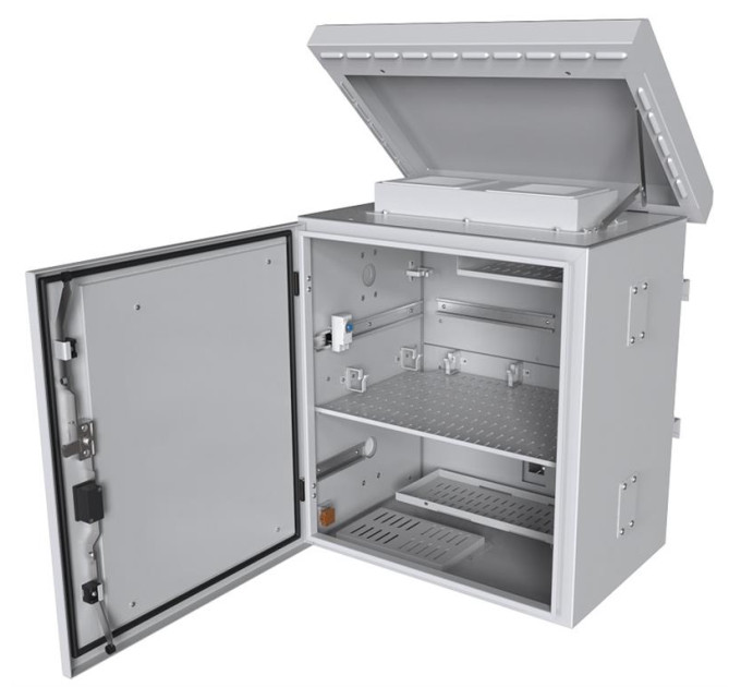 Mirsan Шафа MIRSAN 19", 12U, MOBESE CCTV RACK, зібрана, 600x300 мм, сіра