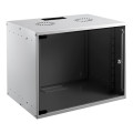 Mirsan Шафа MIRSAN 19", 12U, SOHO, зібрана, 535x400 мм, максимально 30 кг, сіра