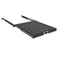 Zpas Полиця ZPAS 19", 1U, висувна, глибиною 450-550 мм, чорна