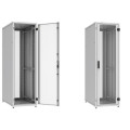 Zpas Шафа ZPAS 19", 18U, SZB IT, одностулкові передні та задні перфоровані двері, 600x800 мм, максимально 1000кг, чорна