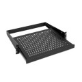 Zpas Полиця ZPAS 19", 2U, висувна, глибина 455 мм, чорна