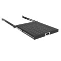 Zpas Полиця ZPAS 19", 1U, висувна, глибиною 450-550 мм, чорна