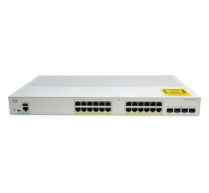 CISCO Switching Комутатор Cisco Catalyst 1000 24xGE, POE, 4x10G SFP, REMANUFACTURED