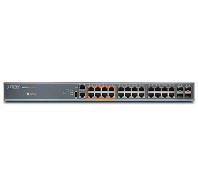 Juniper Networks Комутатор Juniper EX2300 Class Multi-Gig 16 x 1G, 8x1G/2.5G copper ports PoE+, 4x1/10G SFP/SFP+, 380W