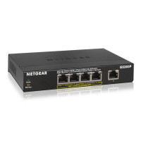 Комутатор NETGEAR GS305P 5xGE (4xPoE), 63Вт, Некерований