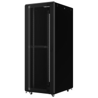Шафа MIRSAN 19", 42U, GTS, перфорація 63%, 800x1200 мм, максимально 2000 кг, чорна