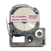 Стрічка для принтера етикеток UKRMARK RL-E-K4WRN-RE/WT, аналог LK4WRN. 12 мм х 9 м (900274)