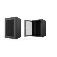 Шафа MIRSAN 19", 9U, WTN, перфорація 80%, 600x450 мм, 2т.кріпл, максимально 100 кг, чорна