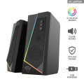 Trust Peripherals Акустична система Trust GXT 609 Zoxa 2.0, USB/AUX, RGB, чорний