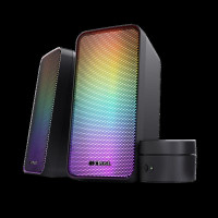Акустична система Trust GXT 611 Wezz, USB/AUX,  RGB/Knob, чорний