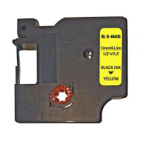 Стрічка для принтера етикеток UKRMARK RL-D-Ny-46410-BK/YE нейлонова стрічка. для DYMO серії D1, 12 (900288)