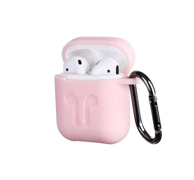 2E Mobile аccessories Чохол 2Е для AirPods (Gen 1-2, 2016-2019), Pure Color Silicone Imprint (3.0mm), рожевий світлий