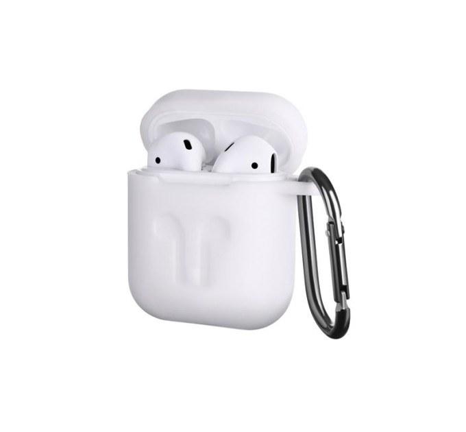 2E Mobile аccessories Чохол 2Е для AirPods (Gen 1-2, 2016-2019), Pure Color Silicone Imprint (3.0mm), білий