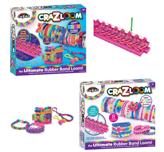Cra-Z-Art Набір для виготовлення браслетів Cra-Z-Art Ultimate Rubber Band Loom в асорт.