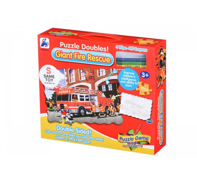 Same Toy Пазл-розмальовка Same Toy Пожежна машина 50ел