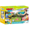 Same Toy Іграшкова зброя Same Toy 3в1 Бластер м'ячик/сніг/вода 45см, бірюзовий