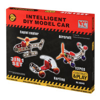 Конструктор металевий Same Toy Inteligent DIY Model Car 3в1 117ел