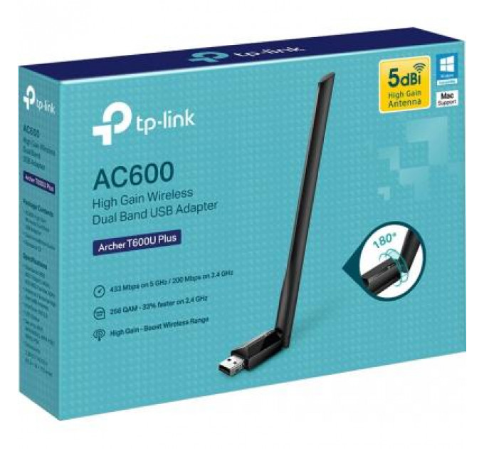 Мережева карта Wi-Fi TP-Link ARCHER-T600U-PLUS
