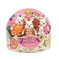 Li`l Woodzeez Набір фігурок Li'l Woodzeez Сім'я Кроликів 4од, книжка EN