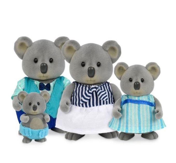 Li`l Woodzeez Набір фігурок Li'l Woodzeez Сім'я Коал 4од, книжка EN
