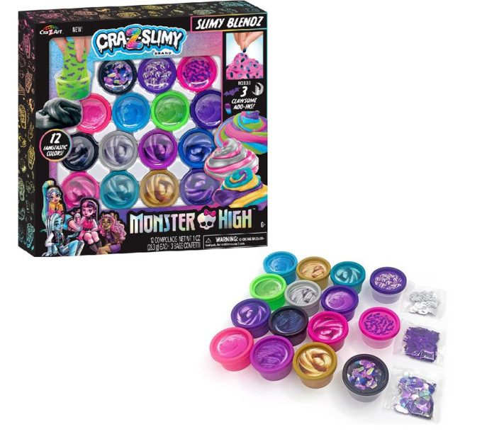 Cra-Z-Art Слайм Cra-Z-Art Monster High Slimy Blendz, набір 19од