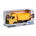 Same Toy Машинка інерційна Same Toy Truck Самоскид жовтий з наліпками
