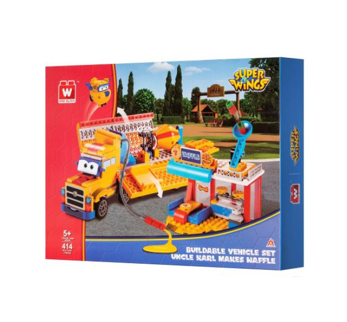 Super Wings Конструктор Super Wings Small Blocks Buildable Vehicle Set вантажівка і магазин