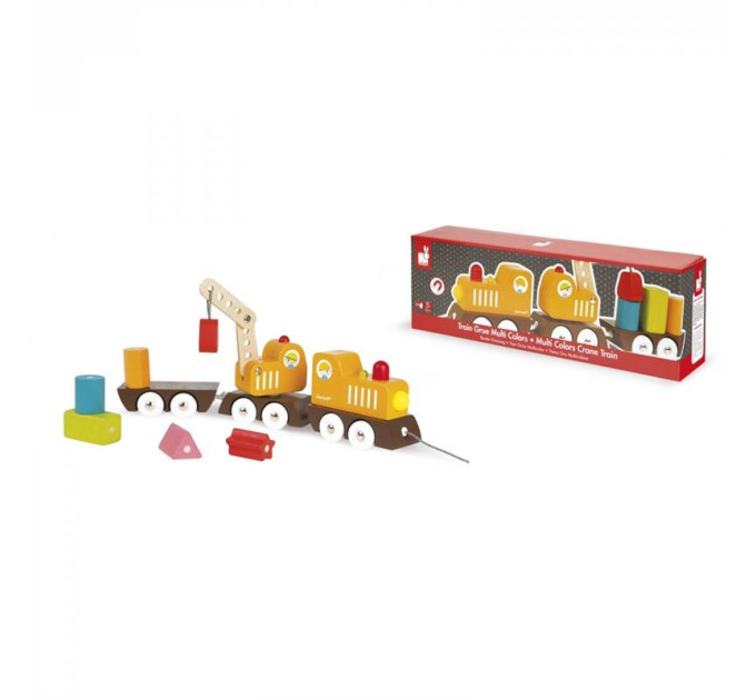 Janod Іграшка-каталка Janod Поїзд на магнітах