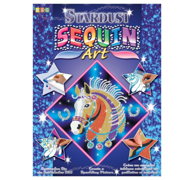 Sequin Art Набір для творчості Sequin Art Stardust Кінь 25*25см